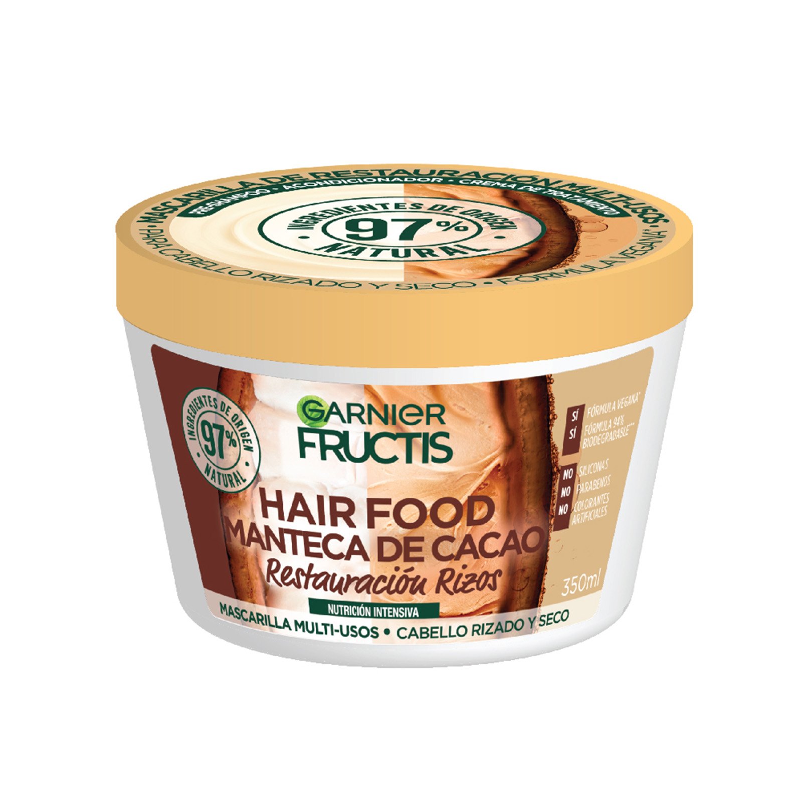 Mascarilla capilar Hair Food con extracto de cacao